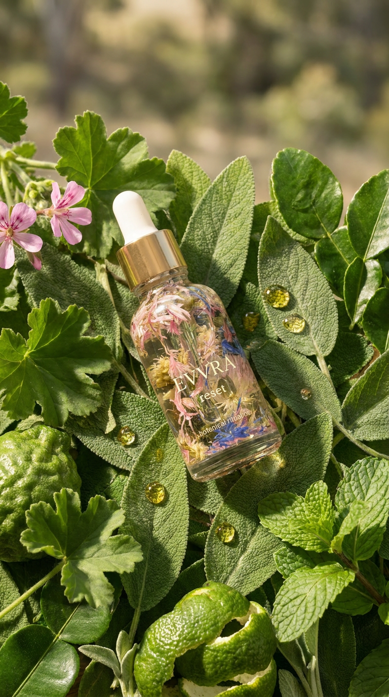 EVVRÁ Botanical Ritual Oil texture and application, made in Australia